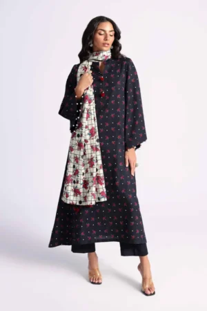 Nishat Linen Winter 24 3 Piece - Printed Suit - 42404533