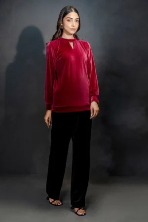 Limelight Dyed Velour Top