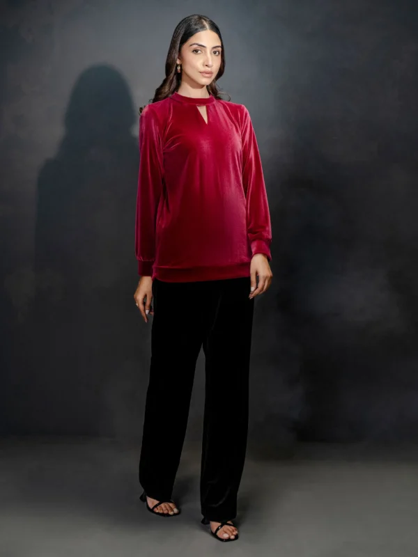 Limelight Dyed Velour Top