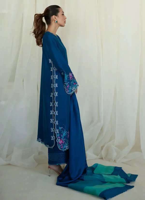 Lumira Teal Pants Farah Talib Aziz