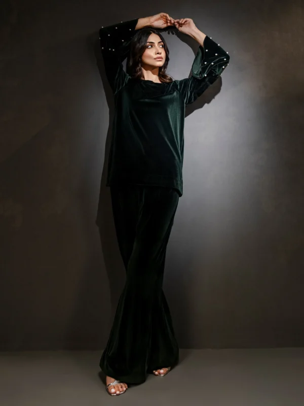 Limelight Embellished Velour Co-Ord Set
