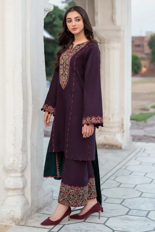 Jazmin Winter Embroidered Slub Khaddar DW'24 D1