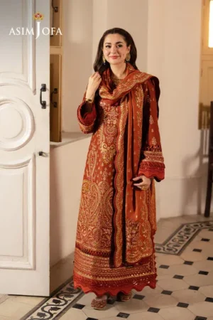 Pashmina By Asim Jofa AJKI-07 Embroidered Twill 3 PC