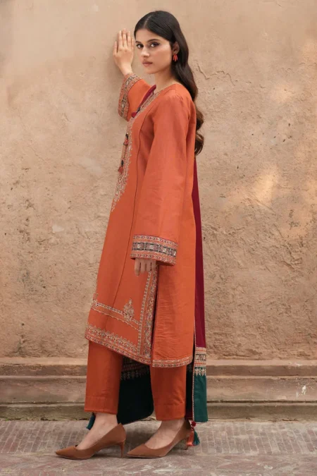 Jazmin Winter Embroidered Slub Khaddar DW'24 D9