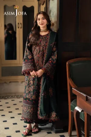 Pashmina By Asim Jofa AJKI-01 Embroidered Twill 3 PC