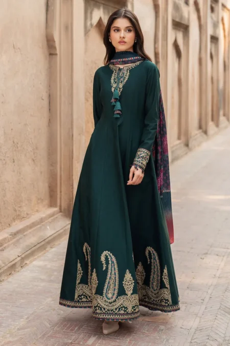 Jazmin Winter Embroidered Slub Khaddar DW'24 D7