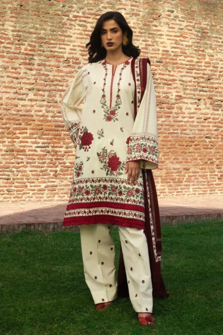 Zara Shahjahan Winter Unstitched 24 Farideh-D1