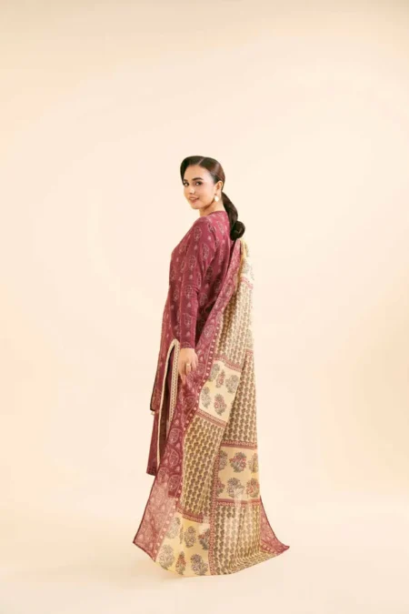 Nishat Linen Winter 24 3 Piece - Printed Suit - 42404945