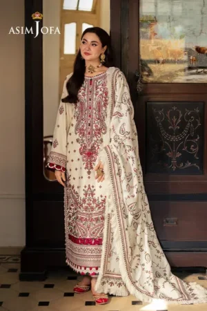 Pashmina By Asim Jofa AJKI-08 Embroidered Twill 3 PC