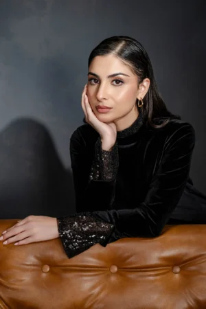 Limelight Sequin Embellished Velour Top