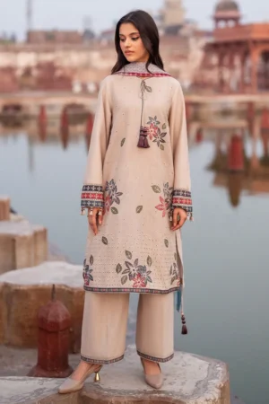 Jazmin Winter Embroidered Slub Khaddar DW'24 D2