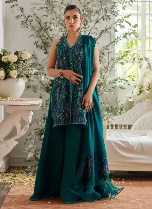 Ruya Emerald Shirt and Dupatta Farah Talib Aziz