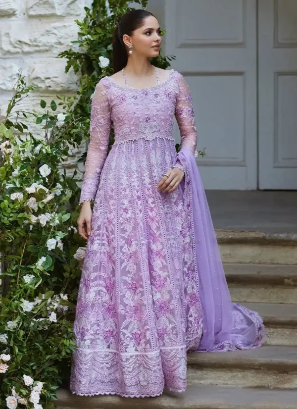 Shireena Lavender Kalidaar and Dupatta Farah Talib Aziz