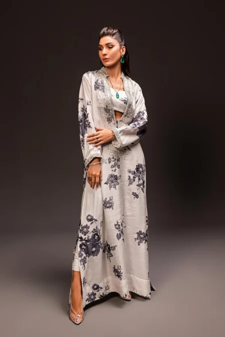 Ivory Greys (D-09) By Kaftan Ammara Khan