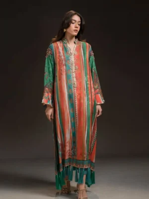 Multi Colour Burst Kaftan (D-09) By Kaftan Ammara Khan