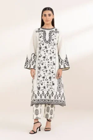 Embroidered Zari Khaddar Shirt By Sapphire Rtw Festive