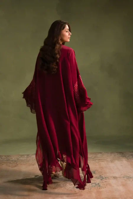 Glam Red Beauty (D-09) By Kaftan Ammara Khan