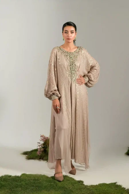 Nude Rose Kaftan (D-06) By Kaftan Ammara Khan