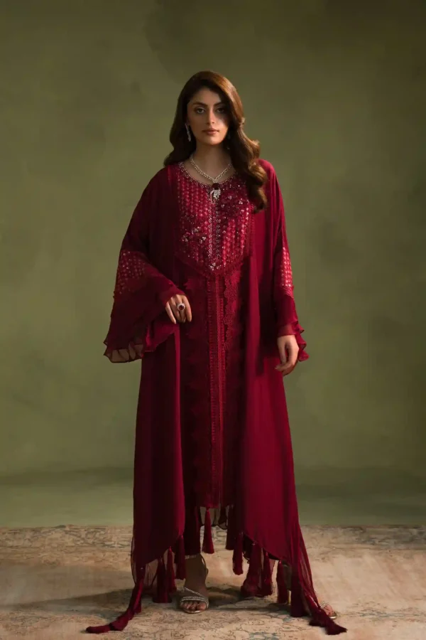 Glam Red Beauty (D-09) By Kaftan Ammara Khan