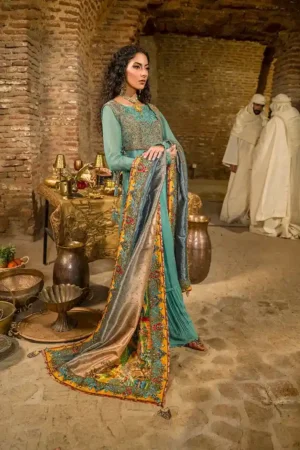 Qurat ul Ain Firouzey Shawl By Nilofer Shahid