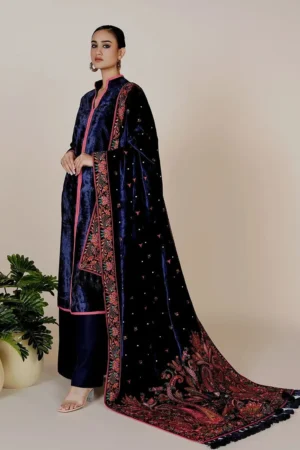 Amayal Blue Velvet By Rizwan Beyg Shahaana