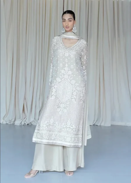 Rizwan Beyg Equinox Collection Pale Off-White