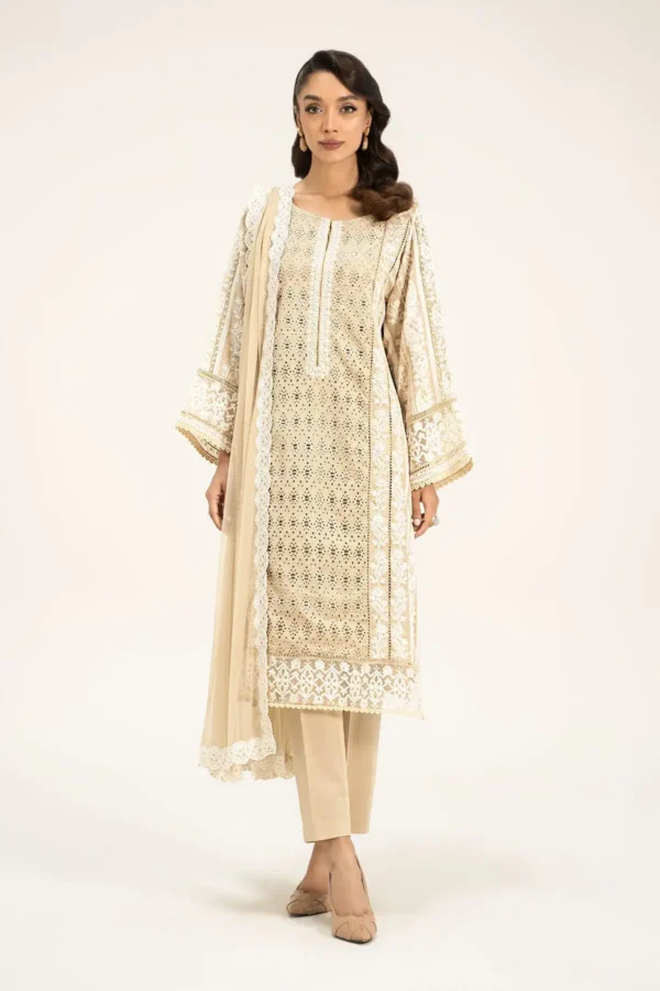 Maria B Embroidered Lawn Suit | DW-EF24-01