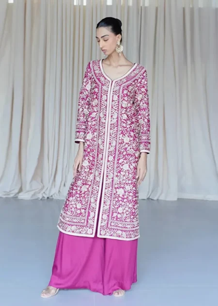 Rizwan Beyg Equinox Parsi Purple Gara Coat