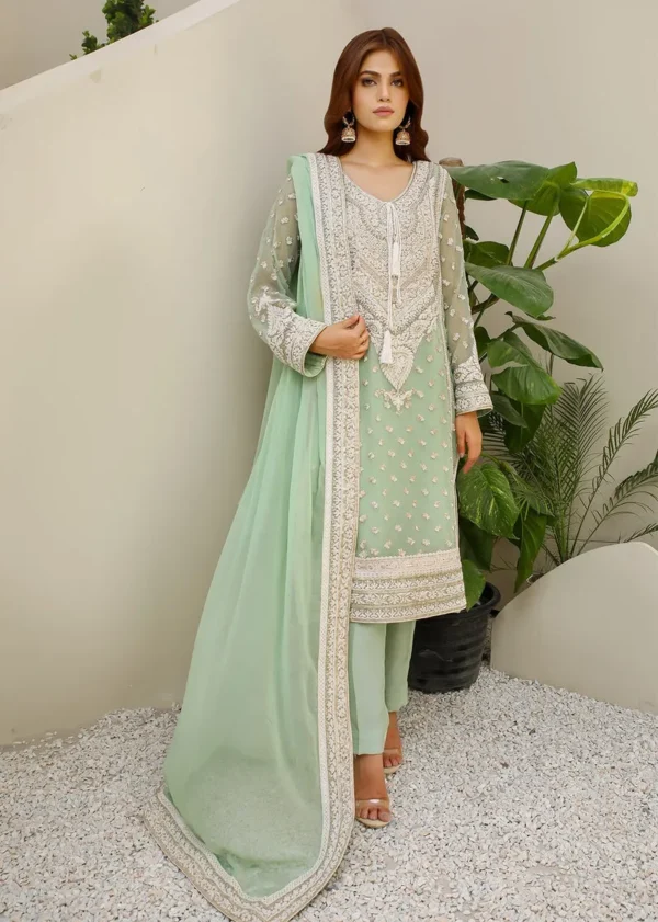 Rizwan Beyg Luxury Formals Jahanara Green