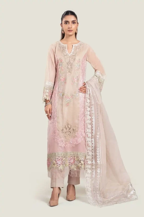 Maria B Embroidered Yarn Dyed Suit | DW-EA24-21