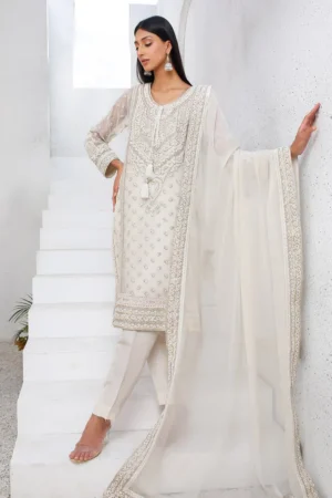 Rizwan Beyg Luxury Formals Jahanara White