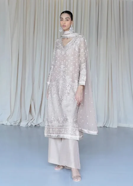 Rizwan Beyg Equinox Collection Pale Beige Pink