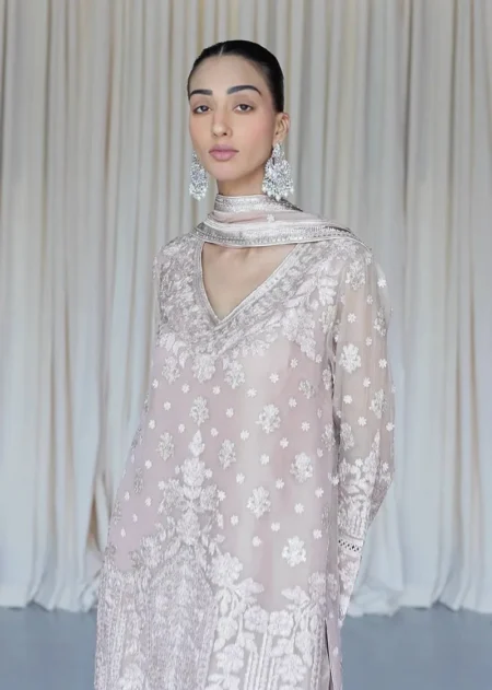 Rizwan Beyg Equinox Collection Pale Beige Pink