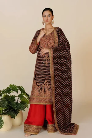 Marori Bridal Black By Rizwan Beyg Shahaana
