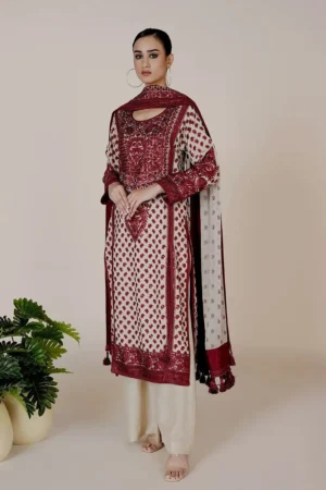 Marori Red & White By Rizwan Beyg Shahaana
