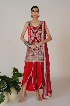 Parisa Red By Rizwan Beyg Shahaana