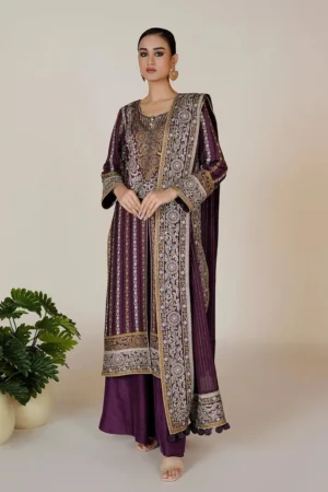 Purple Ganga Jamni By Rizwan Beyg Shahaana