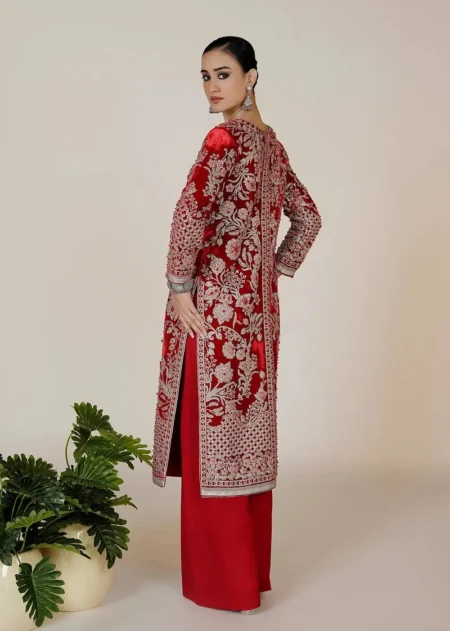 Rafael Red Coat By Rizwan Beyg Shahaana