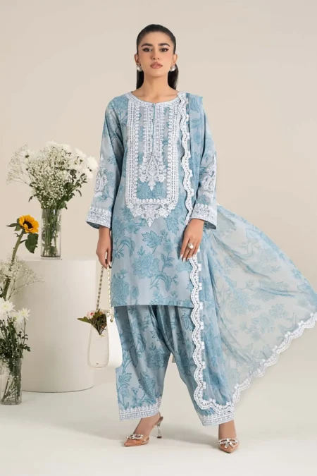 Maria B Printed Lawn Suit | DW-EF25-124