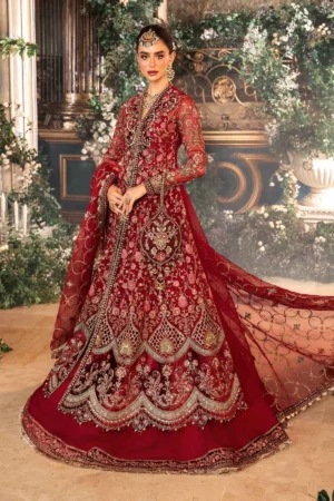Maria B Embroidered Organza Suit | BD-2908