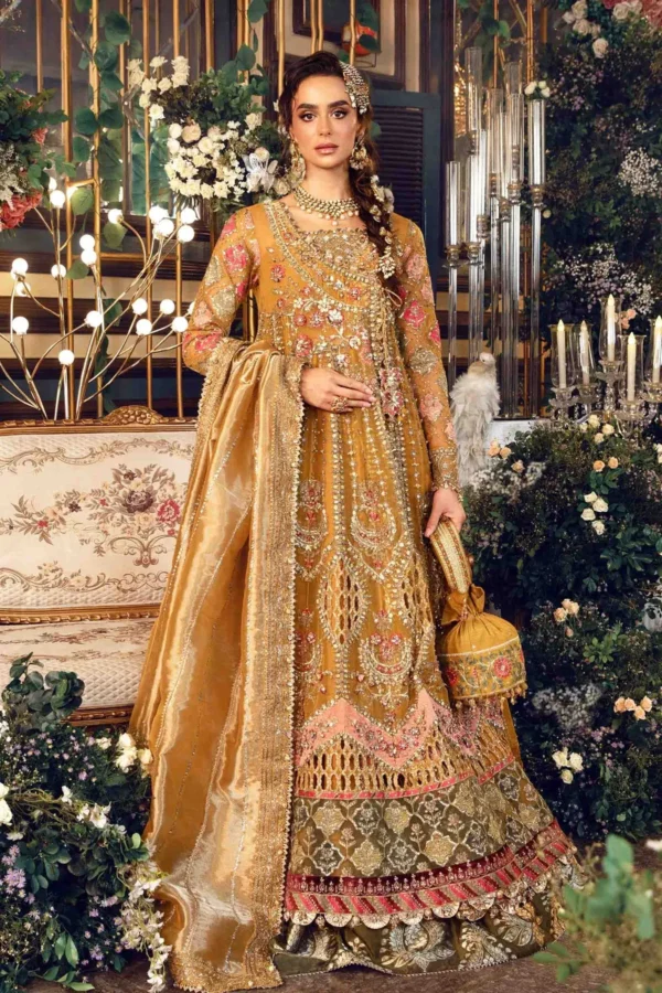 Maria B Embroidered Organza Suit | BD-2907