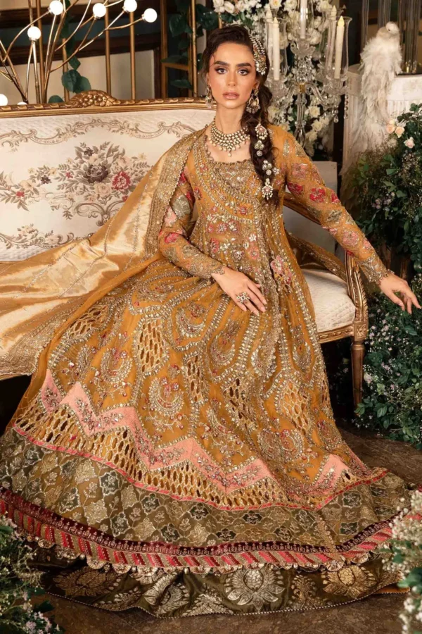 Maria B Embroidered Organza Suit | BD-2907