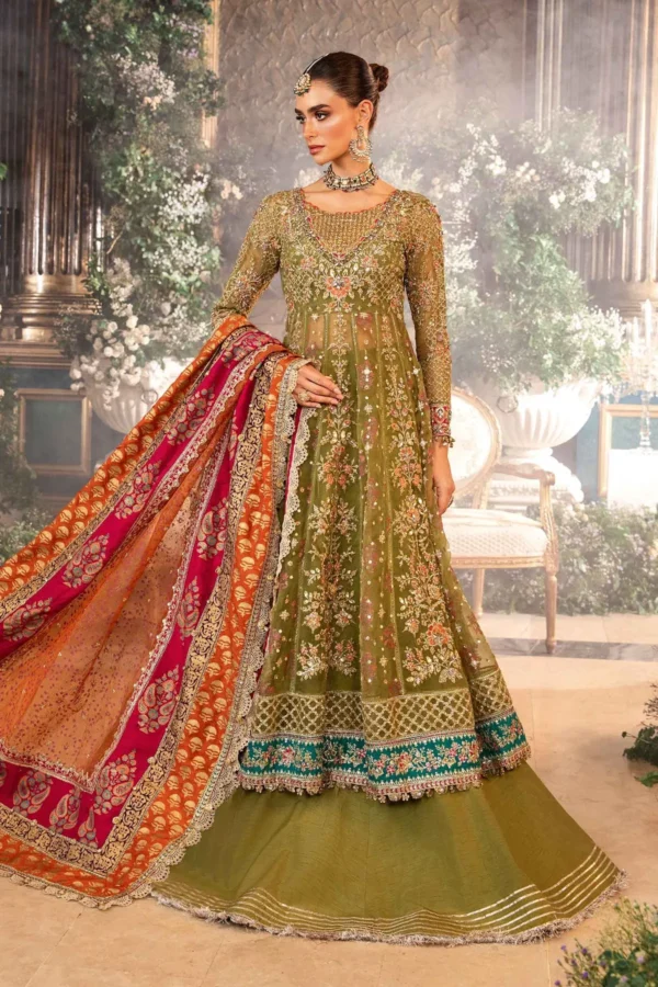 Maria B Embroidered Organza Suit | BD-2906