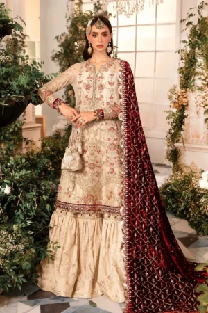 Maria B Embroidered Organza Suit | BD-2905