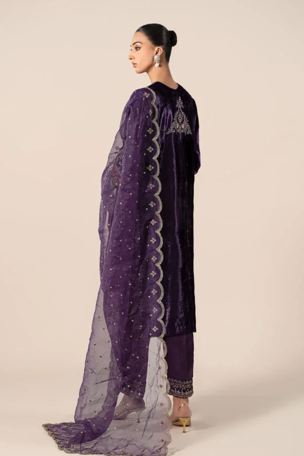 Maria B Embroidered Velvet Suit | SF-W24-81