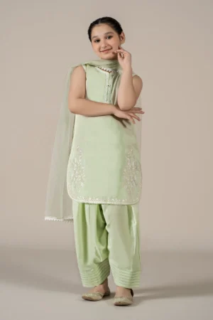 Maria B Kids Embroidered Lawn Suit | MKD-EF25-60