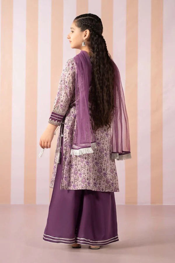 Maria B Kids Embroidered Lawn Suit | MKD-EF25-27