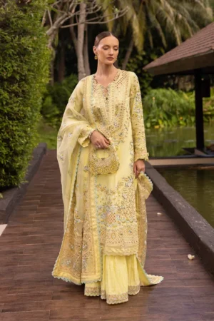 Faiza Saqlain Luxury Lawn - Azalea