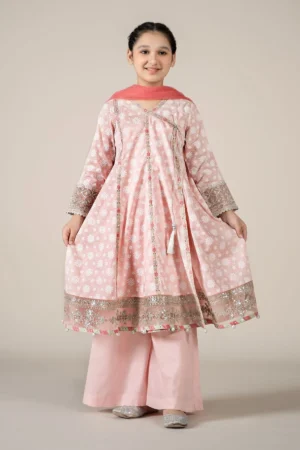 Maria B Kids Embroidered Lawn Suit | MKD-EF25-09