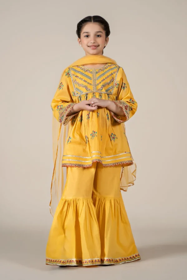 Maria B Kids Embroidered Lawn Suit | MKD-EF25-15